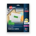 Avery Dennison Avery, HIGH-VISIBILITY PERMANENT LASER ID LABELS, 1 X 2 5/8, NEON GREEN, 750PK 5971
